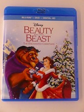 Beauty and the Beast The Enchanted Christmas (Blu-ray, DVD, 1997, Disney) - K9