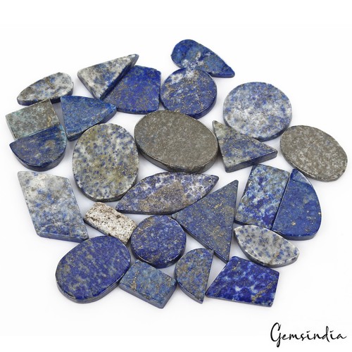 Lote de gemas sueltas al por mayor de 700 quilates/25 piezas de pirita lapislázuli oro azul natural pirita lapislázuli mezcla - Imagen 6 de 6