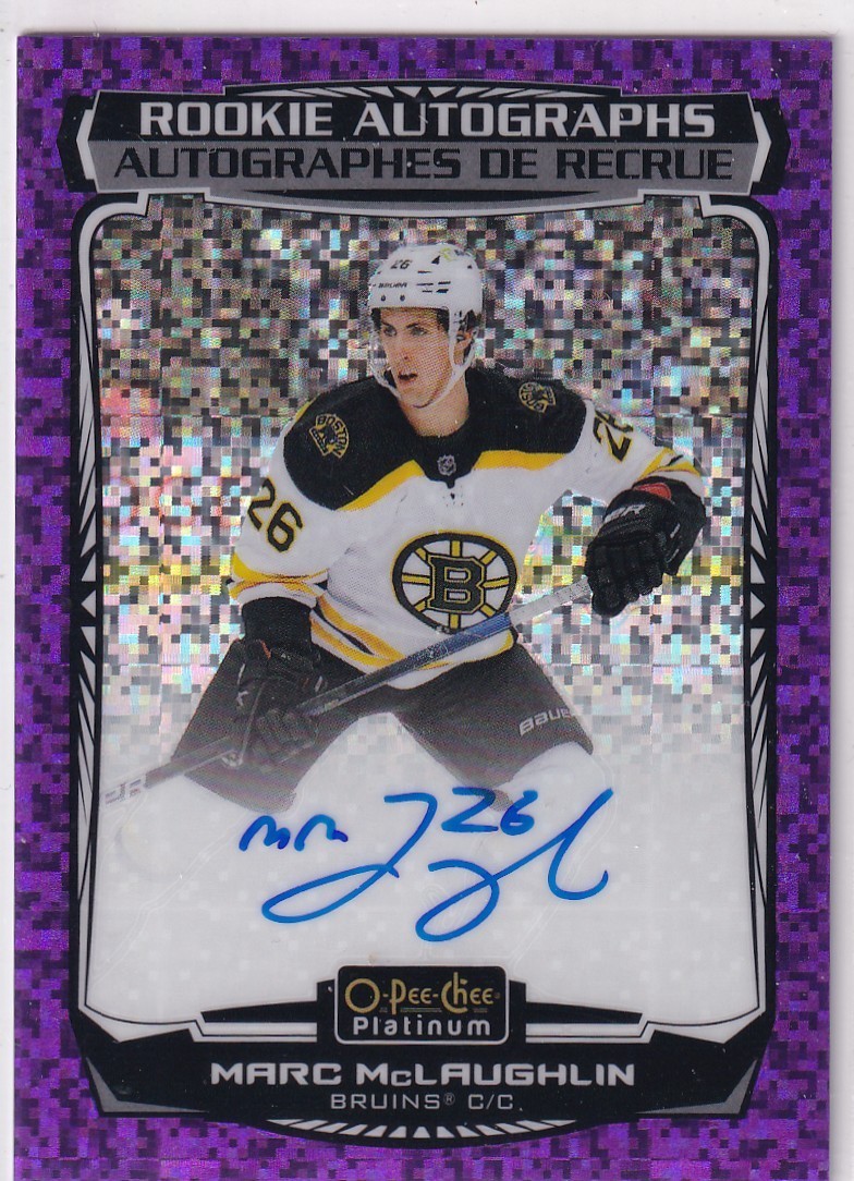 22/23 OPC PLATINUM MARC MCLAUGHLIN VIOLET PIXELS RC ROOKIE AUTOGRAPH AUTO /99
