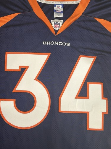Maglia calcio vintage Denver Broncos Reebok #34 Reuben Droughns NFL taglia 56 - Foto 4 di 10