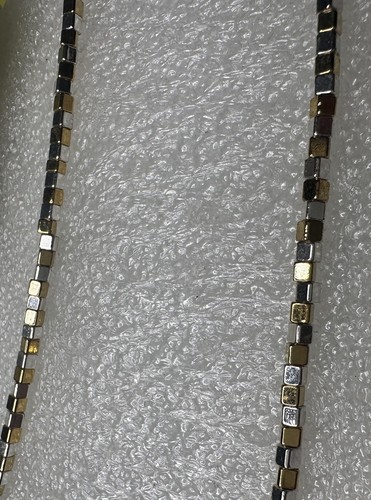 Set orecchini collana Napier 24" tono oro/argento vintage - nuovi con etichette - - Foto 5 di 7