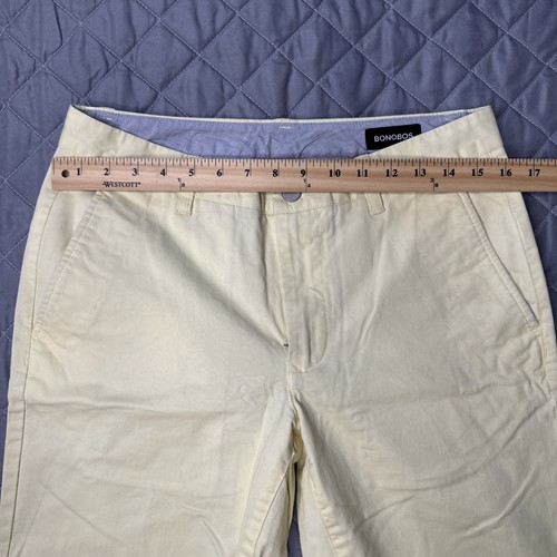 Bonobos Golf Performance Chino Pants Adult 31 x 34 Slim Yellow Travel Stretch - Picture 3 of 6