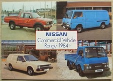 NISSAN COMMERCIAL VEHICLE RANGE Sales Brochure April 1984 #S24.F499.25M