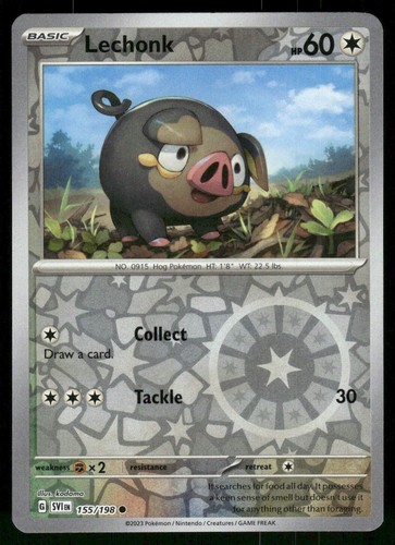 #155/198 Lechonk (Pokemon Center Exclusive) Miscellaneous Cards & Products