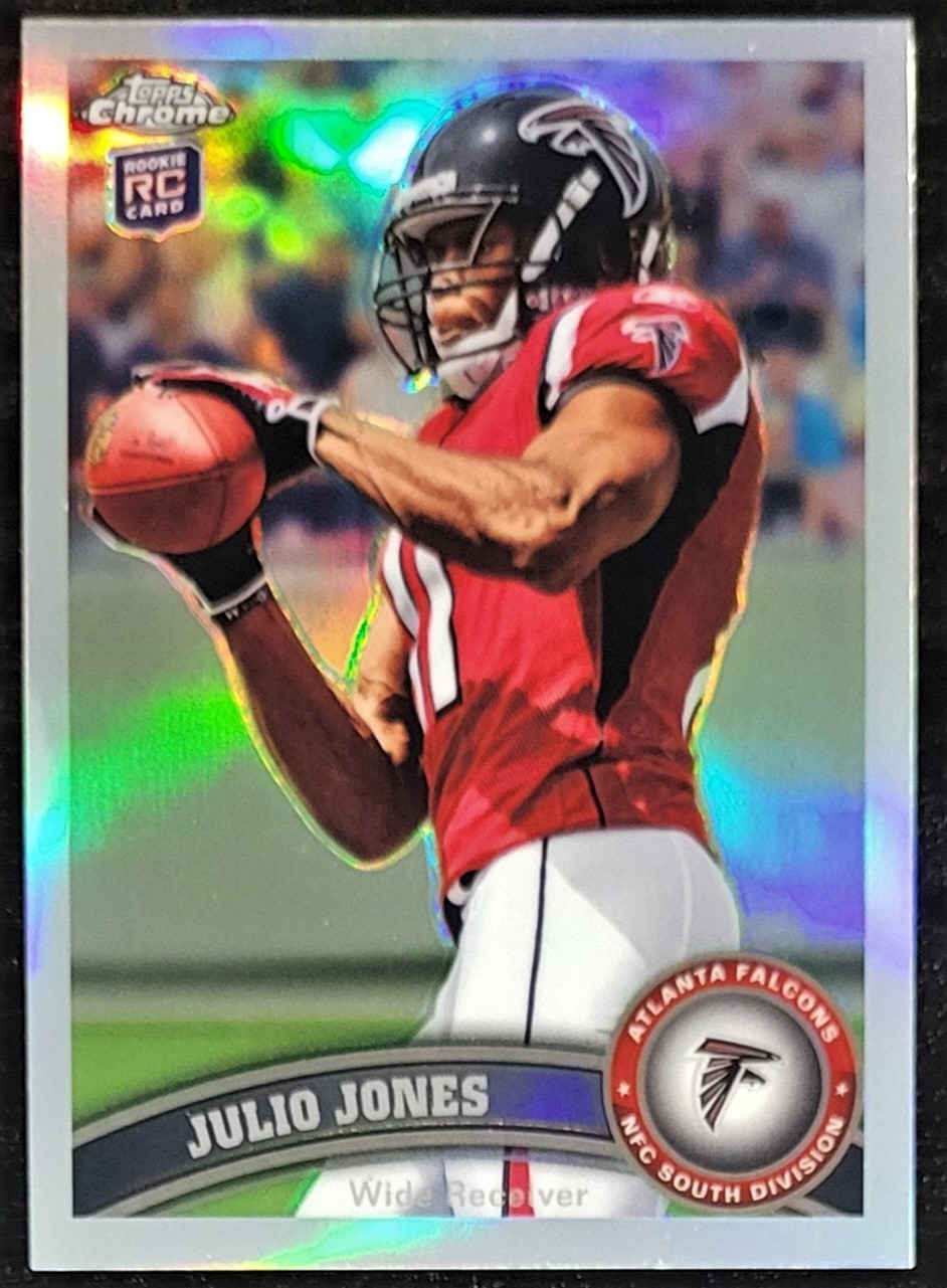 2011 Topps Chrome JULIO JONES Rookie Refractor RC Atlanta Falcons $1.49 SHIP