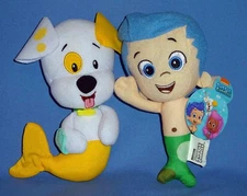 Bubble Guppies Bubble Puppy and Gil Plush Tags Nickelodeon Cartoon Fisher Price