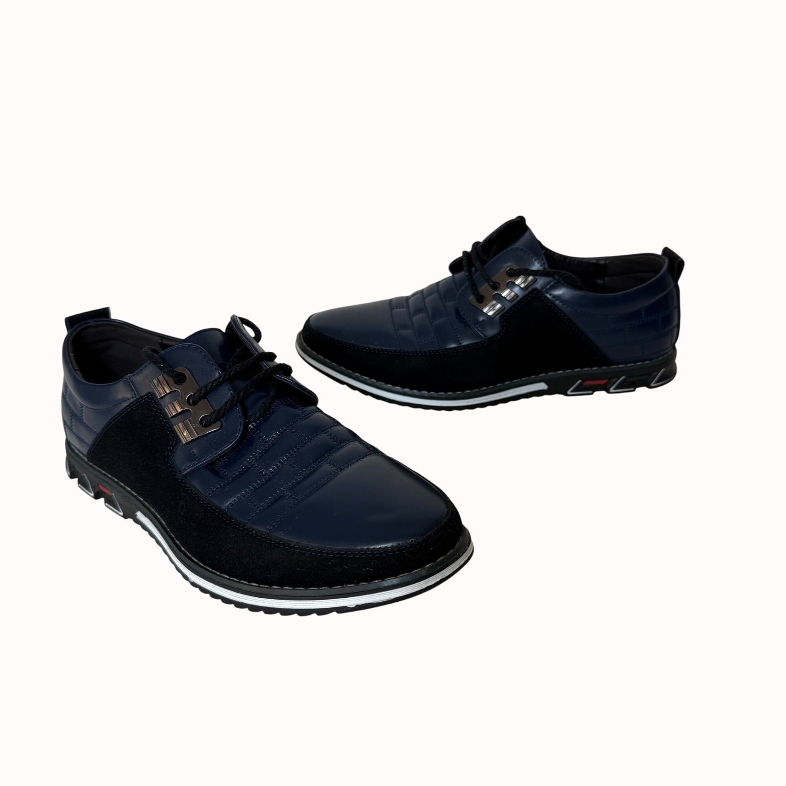 Gatsby Oxford Derby Shoes Size 8.5 Navy Blue Business Casual Shoes Retro Hipster