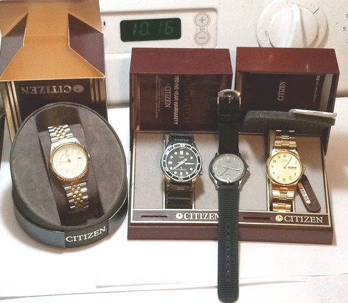 Lot of 4 Vintage Citizen Watches Untested. For Parts Wear Repair #48 - Picture 2 of 24