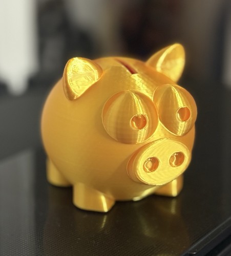 Golden Piggy Bank | Iconic Golden Pig Money Box Kids Adult Saving Coin Box - Foto 4 di 7