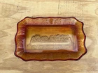 Indiana Depression Glass Tiara Last Supper Amberina Ruby Platter Vintage Tray