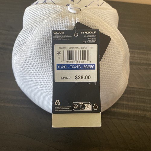 Under Armour Palm Tree Hat Golf Trucker Cap Adjustable White XL/2XL - Picture 6 of 9