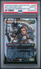 2025 MTG FINAL FANTASY CHARACTER BORDERLESS-FOIL #0393 BALTHIER AND FRAN PSA 10