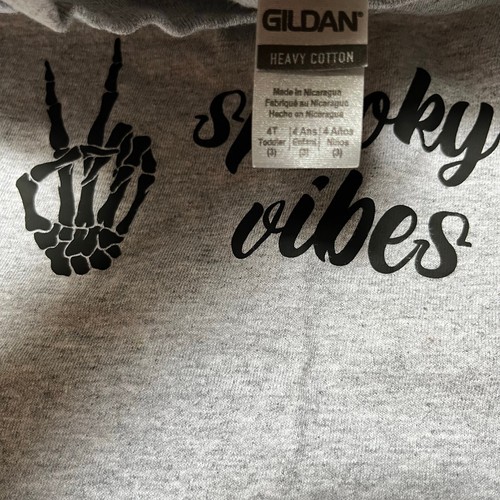 Spooky Vibes Halloween Graphic Tee Size 4T - Picture 4 of 4