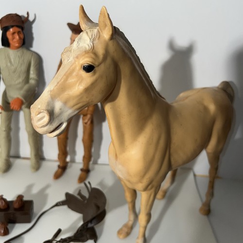 Vintage 1967 Marx Johnny West Thunderbolt Geronimo With Accessories Almost 100% - Picture 17 of 24