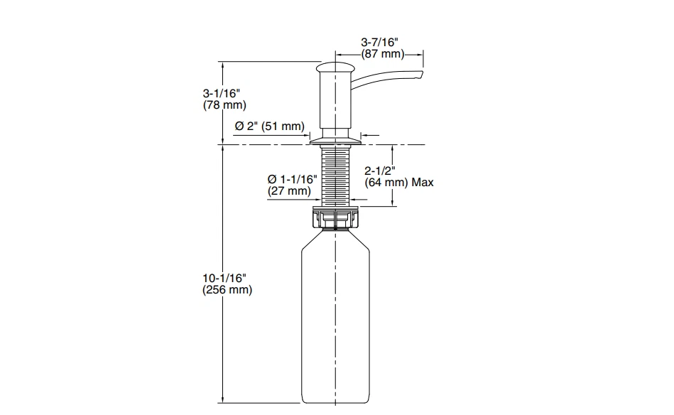 Kohler K-1895-0 Dispensador de Jabón/Loción Contemporáneo BLANCO Nuevo en Caja Foto 3 de 4