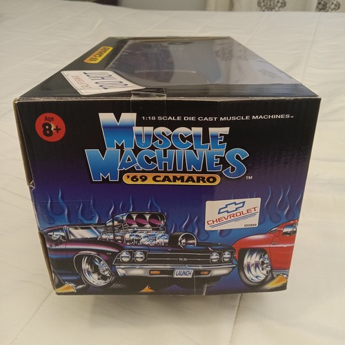 2000 Muscle Machines Funline 1969 Chevrolet Camaro Black 1/18 '69 Chevy NIB - Picture 19 of 21