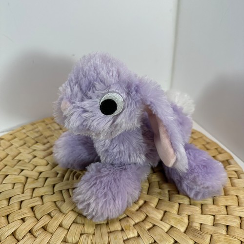 Manhattan Toy Floppies Purple Embroidered Eyes Floppy Ears Bunny Rabbit Plush - Picture 2 of 8