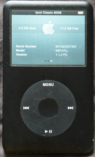 Apple iPod Classic A1238 Black 80GB - Picture 5 of 5