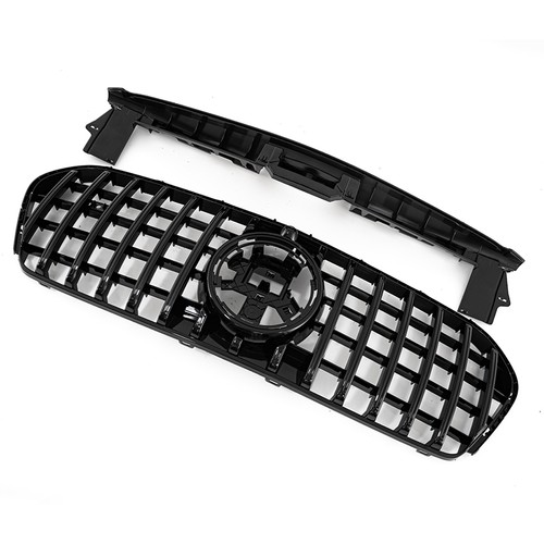 US For Benz W167 C167 V167 24+ GT R Panamericana Front Grille Grill Gloss Black - Picture 8 of 15