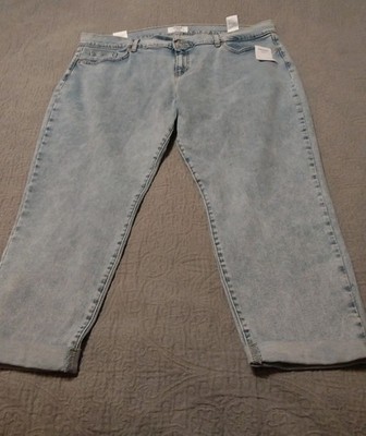 Denizen from Levi s Boyfriend Super Stretch Cuffed Jeans Women 18W X  34 New