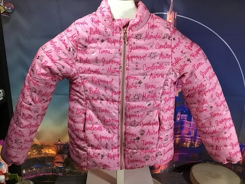 Disney Store Princess Puffer Jacket Size 9/10