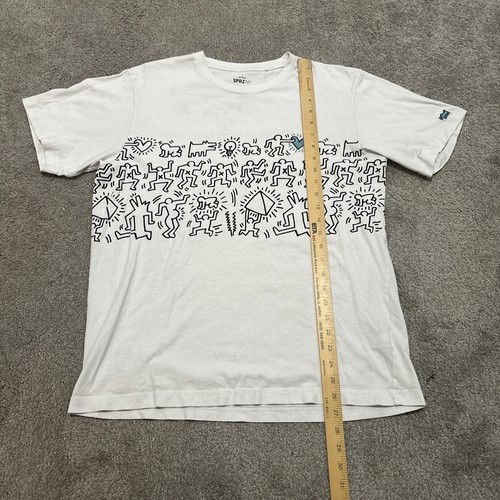 Uniqlo SPRZ NY x Keith Haring Uomo Taglia Large Cuore Blu - Foto 6 di 6