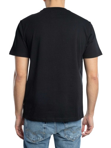 Replay Men's Big Brand Graphic T-Shirt, Black - Picture 3 of 6