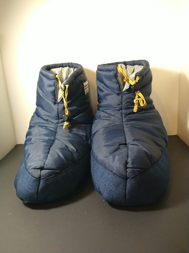 Vtg Camp Puffer Bootie Blue insulated the Wilderness Adventurer L Made In USA