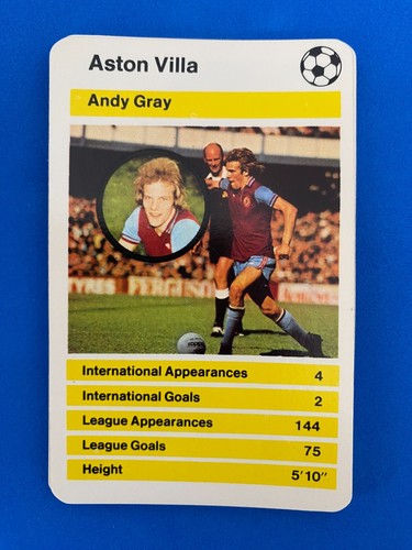British Soccer Stars Top Trumps 1979 Wählen Sie Ihre eigene Vintage Fußball Trump Karte - Bild 24 von 33