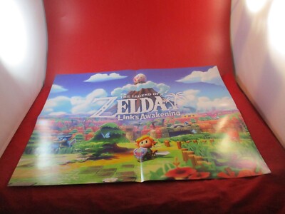 Legend of Zelda Link's Awakening / Dragon Quest Map Nintendo Switch Promo Poster