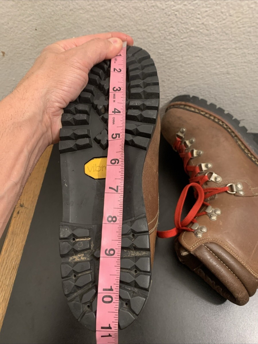 Lowa Made In Germany Brown Leather Mountaineer Boots With Vibram