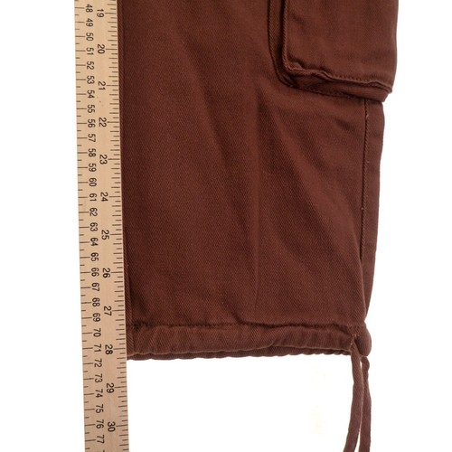 Pantalones cargo marrón juniors 5 cintura elástica media - Imagen 4 de 7