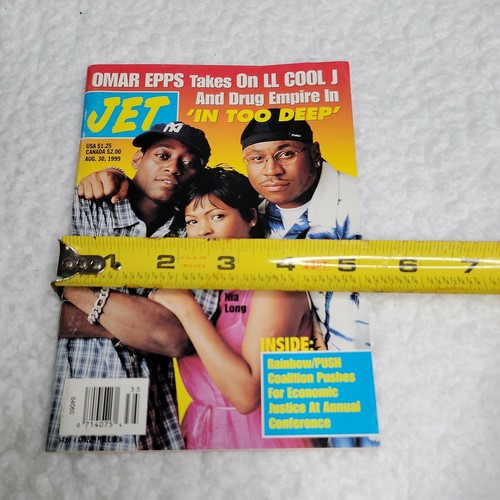 In Too Deep LL Cool J Epps Jet Magazine August 30 ,1999 Vtg no label newstand - Picture 12 of 12
