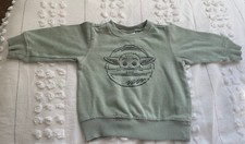 Star Wars Unisex Green BABY YODA Sweatshirt Size 18 M