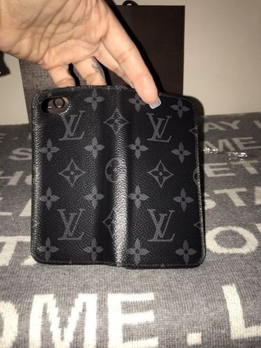 Funda de Teléfono 100% Auténtica Louis Vuitton Negra Monograma Hecha en España - Imagen 7 de 12