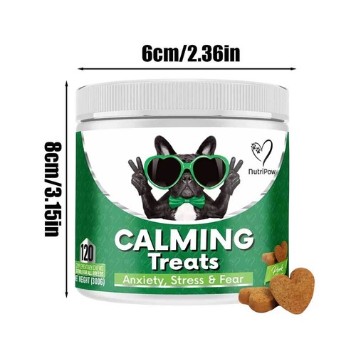 120 PCS NutriPaw Calming Treats For Dog Reduce Stress Fear Separation Barking A - Picture 7 of 9