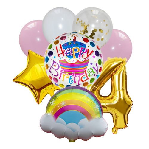 Happy Birthday Balloons Banner Self Inflating Bunting Party Decoration BALONS UK - Picture 33 of 41