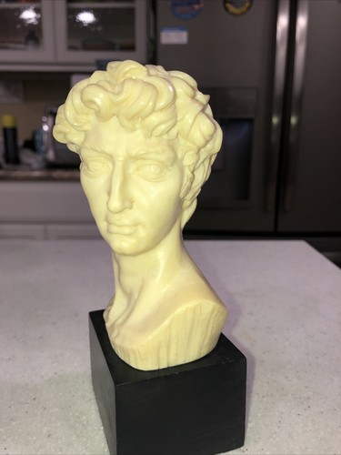 Vintage A. Santini Classic Figure Bust Of David 6” Tall Made In Italy - Picture 3 of 10