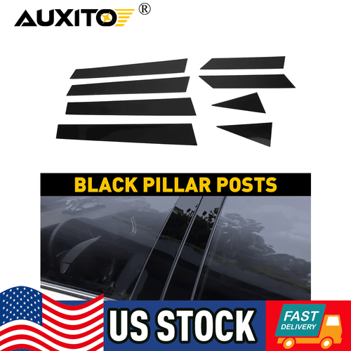 8PCS Black Pillar Posts Window Door Trim Cover For Nissan Altima 2013-2018 Decor - Afbeelding 13 van 13