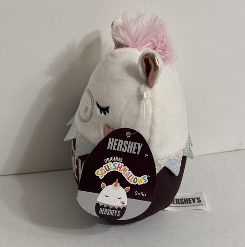 Squishmallows 5 in Hersheys Schokoriegel Sofia Einhorn Plüsch Neu - Bild 3 von 3