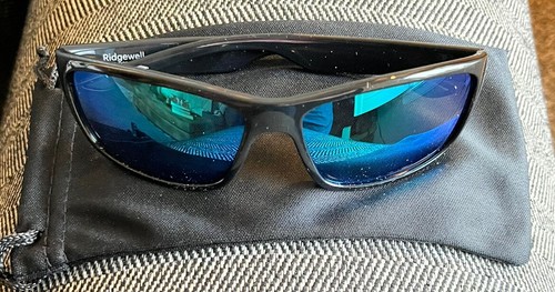 Gafas de sol polarizadas Smith Ridgewell marco negro/lente espejada verde Italia NUEVO - Imagen 10 de 11