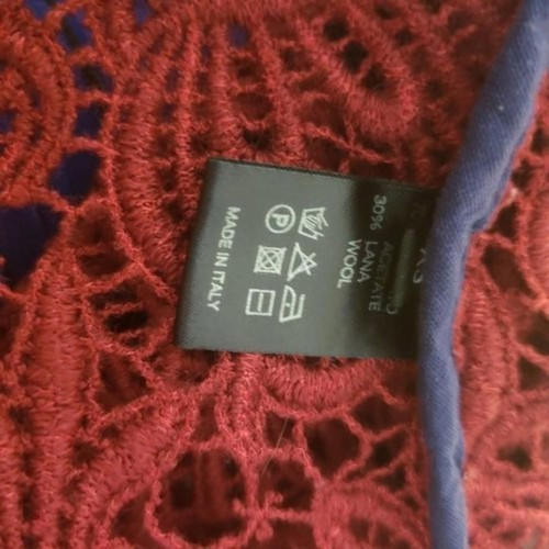 Giacca top bordeaux pizzo Roberto Collina impeccabile xs U24 - Foto 9 di 9