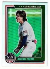 2022 Michael Torres Panini Stars & Stripes Holo Blue Rookie 36/60