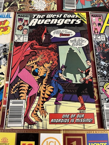 Vintage Avengers West Coast Comic Lot 1980s Era Iron Man Scarlet Witch Etc - Picture 5 of 16