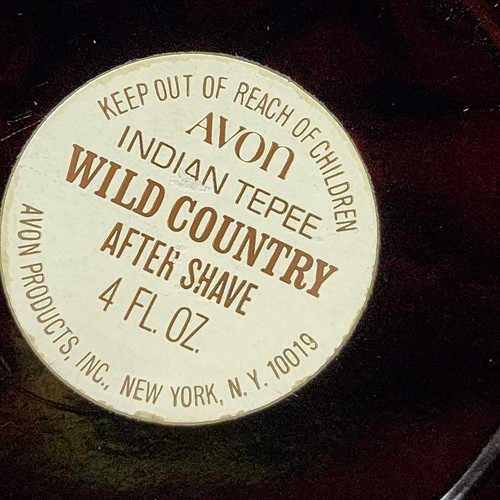 Avon Cologne Bottles Cowboy Western Wagon and Teepees Set of3 - Picture 13 of 13