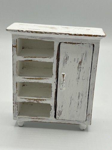 Vintage Miniature Dollhouse Bunk Beds Ladder Dresser Rug Bedroom Set - Picture 9 of 22