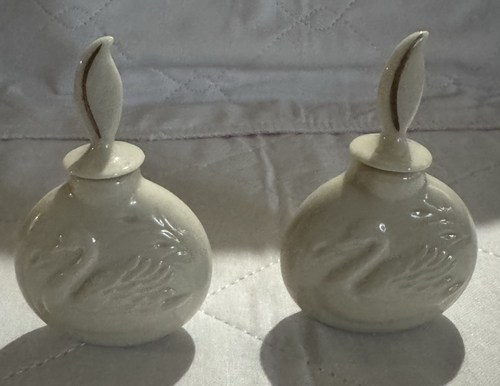Vintage Lenox Swan Collection Parfum Flakon mit Stopfen - Fine China - Bild 2 von 3