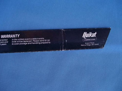 VINTAGE *QUIKUT* BREAD KNIFE 13 1/4" UNUSED USA. - Picture 4 of 11