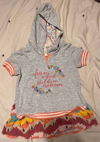 Matilda Jane Short Sleeve Shirt Lot (3) Size 6 - Hoodie, Button Up, Printed - Picture 10 of 13