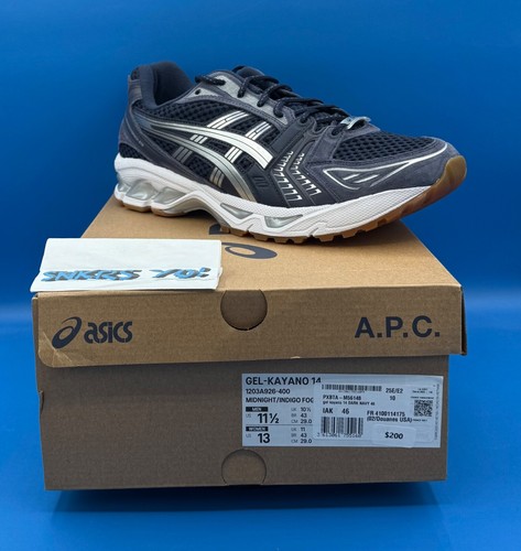 A.P.C. x ASICS Gel Kayano 14 Indigo Fog (1203A926-400) Size 11.5 - Picture 7 of 8